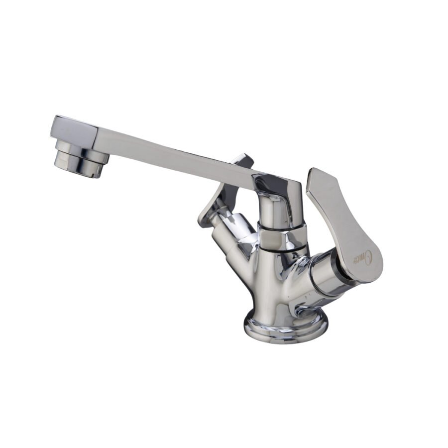arrow-brass-centre-hole-wash-basin-mixer-tap-with-swivel-spout