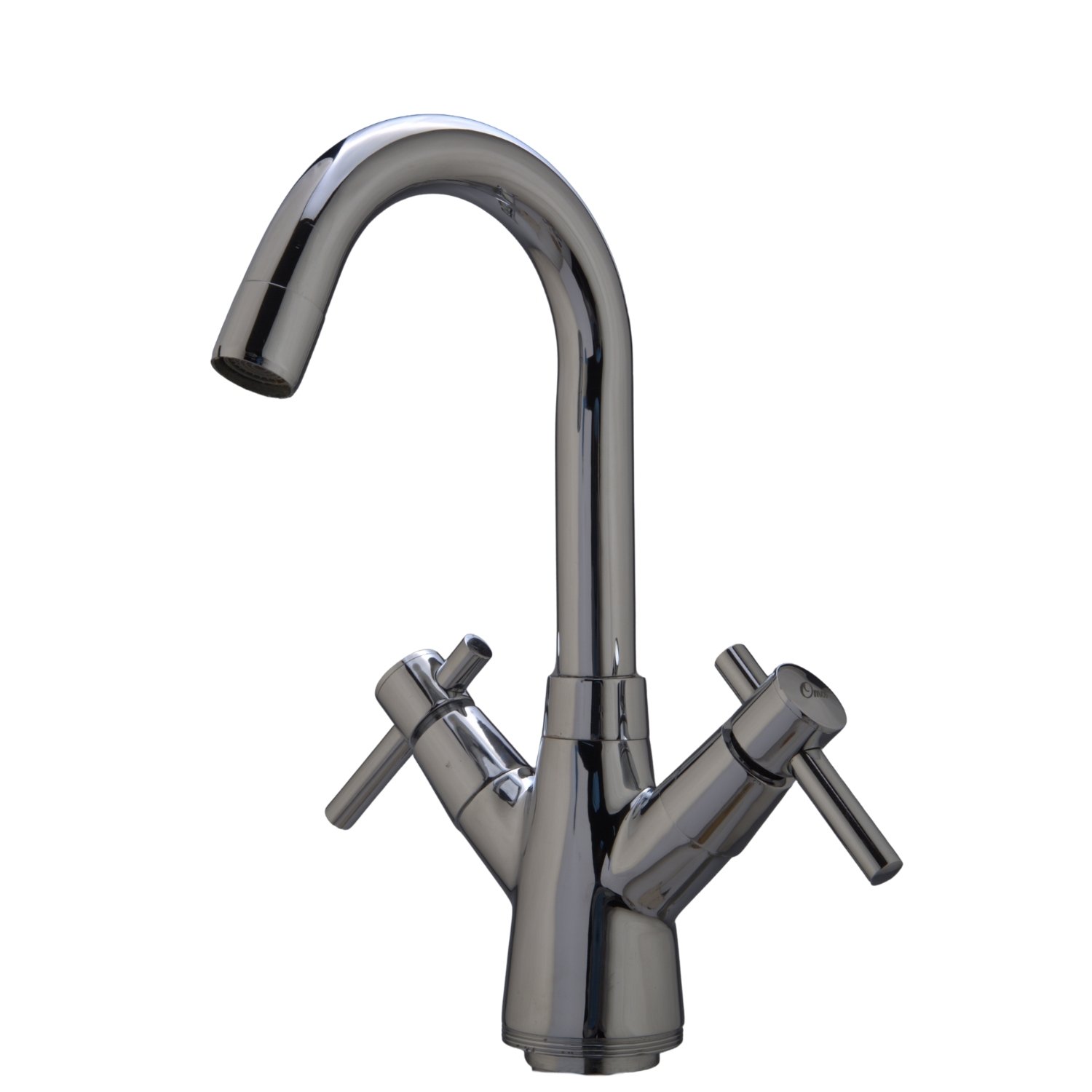 Pinnacle Centre Hole Wash Basin Mixer Tap with Swivel Spout (Brass Spout)