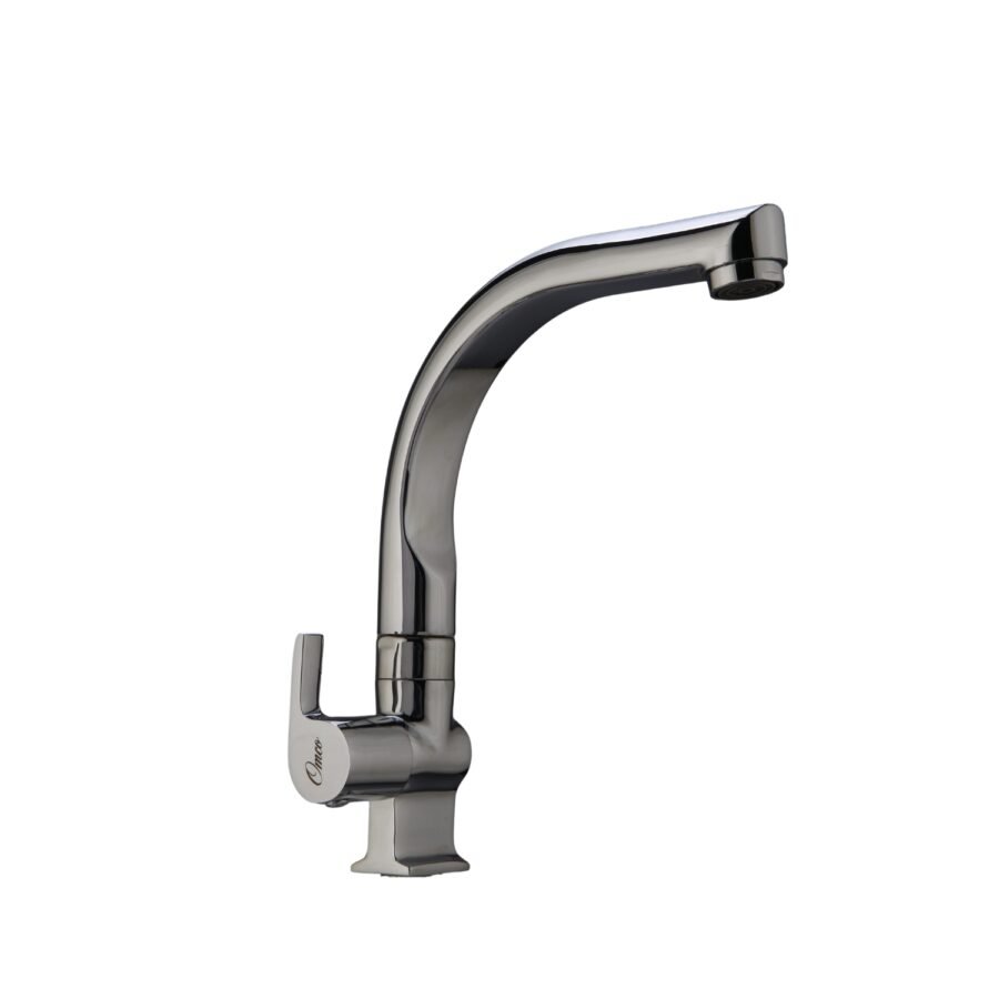 Laguna Table Mount Kitchen Sink Tap with Flat Swivel Spout (Swan Neck with Flat Swivel Spout)