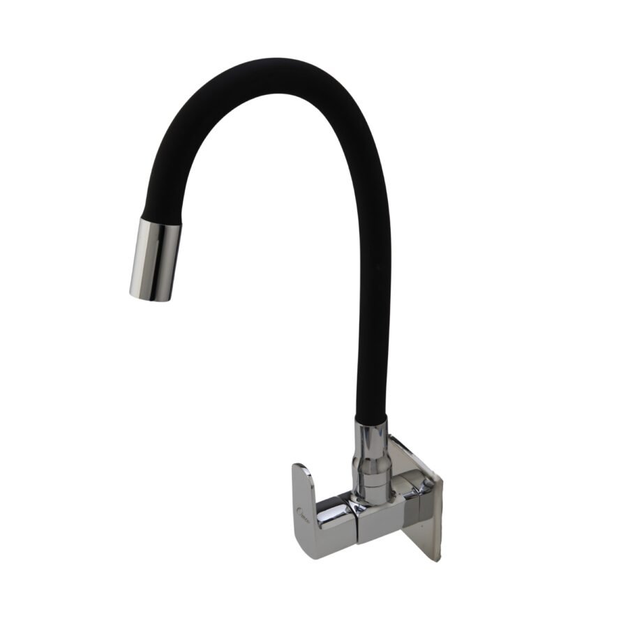 Arc Wall-Mount Kitchen Sink Tap with Silicone Spout