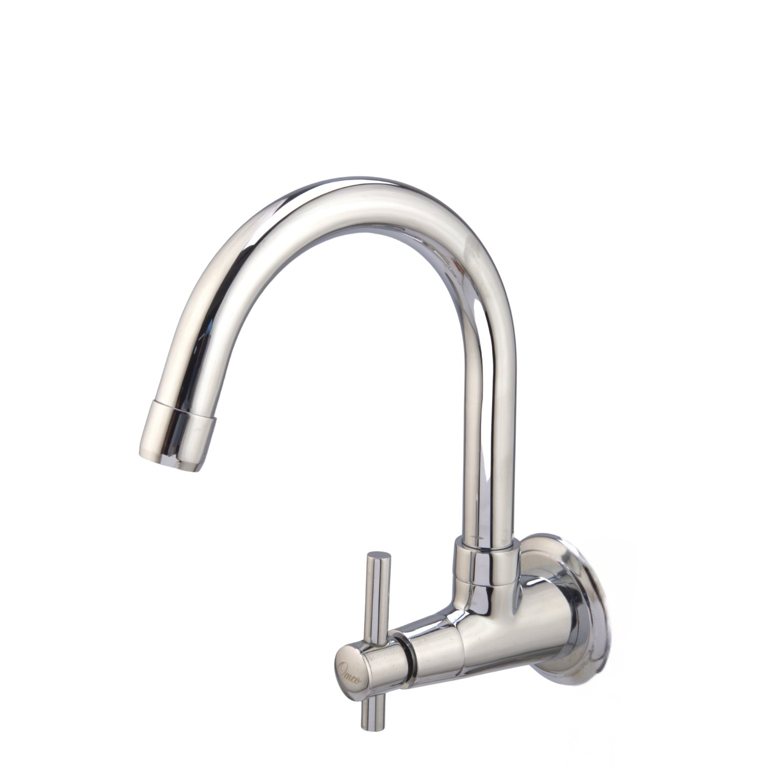 Pinnacle Wall Mount Kitchen Sink Tap with Swivel Spout (Sink Cock - Brass) - Image 2