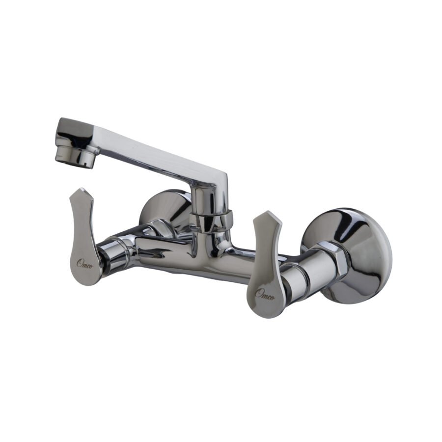 arrow-brass-kitchen-sink-mixer-tap-with-swivel-spout-flanges