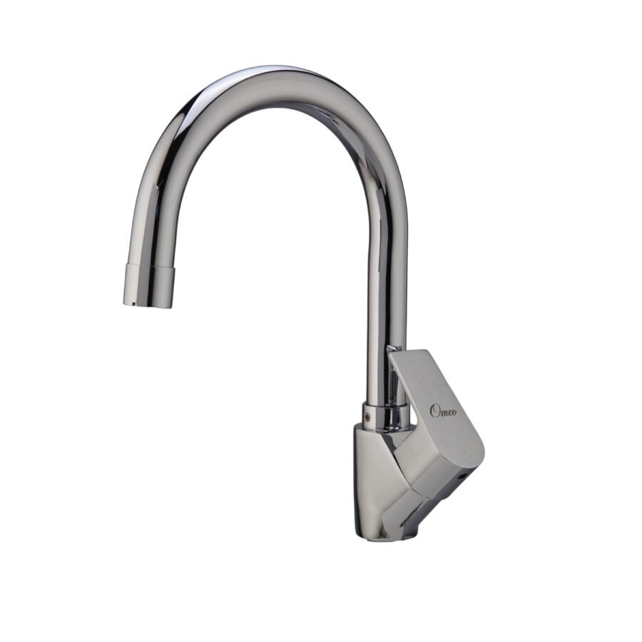Linea Table Mount Kitchen Sink Tap with Swivel Spout (Swan Neck)