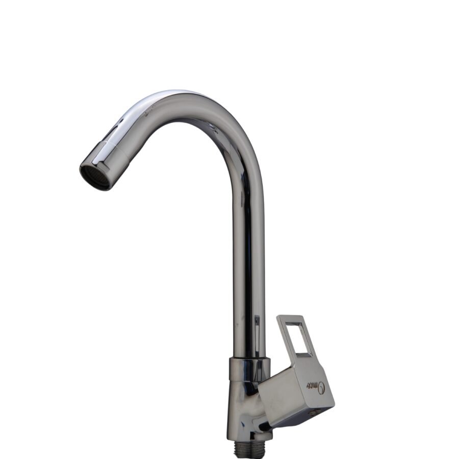 Cube Table Mount Kitchen Sink Tap with Swivel Spout (Swan Neck)