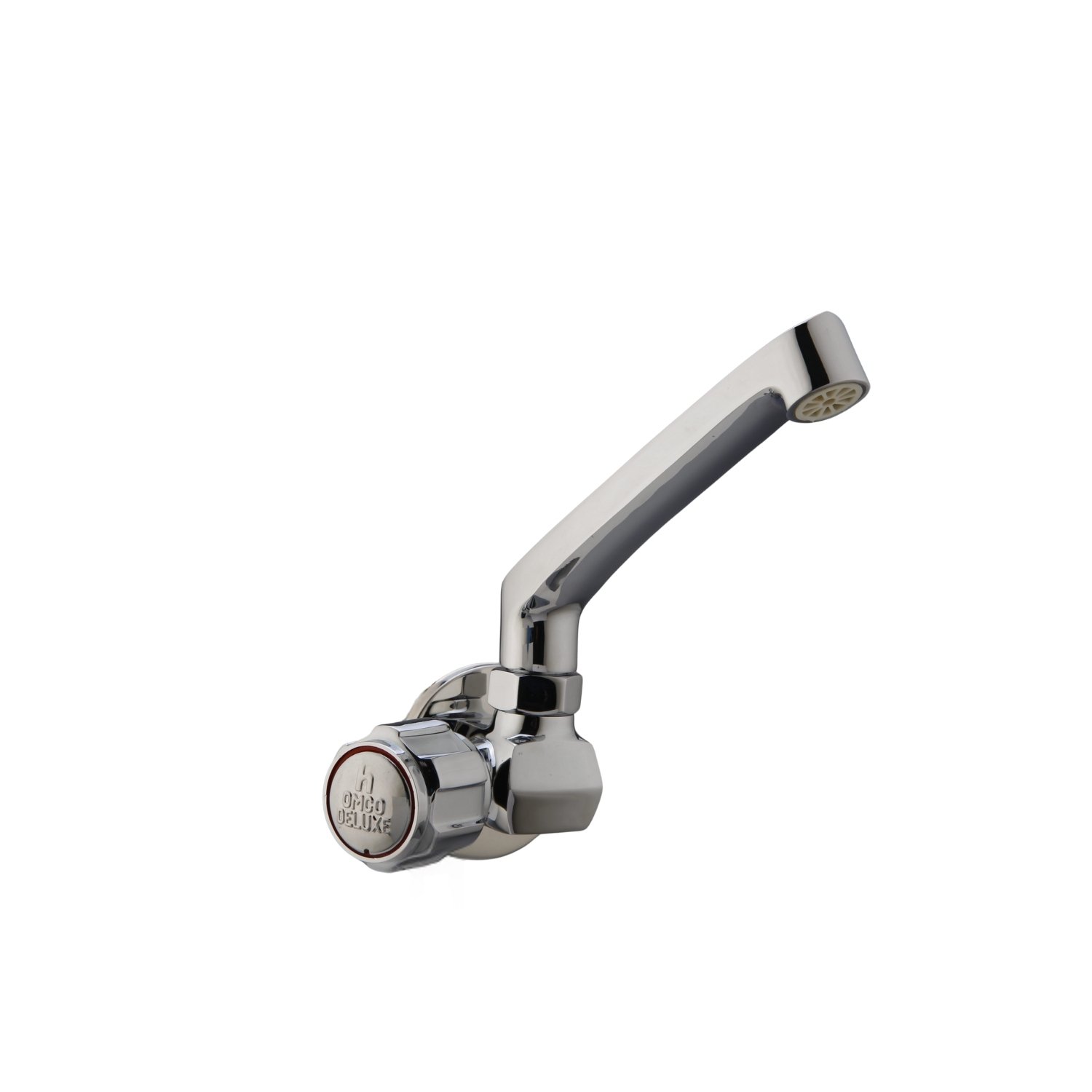 Deluxe Wall Mount Jumbo (Left-Knob) Kitchen Sink Tap with Swivel Spout - Image 3