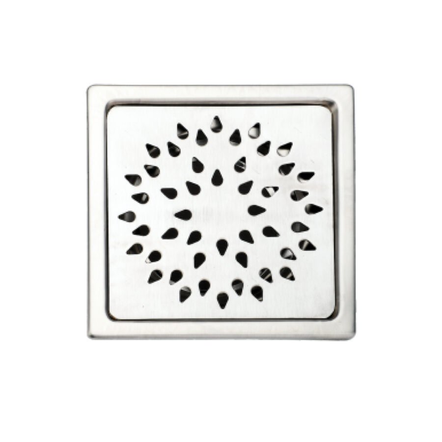 bloom-304-ss-floor-drain-with-designer-grating-top-5x5-inches