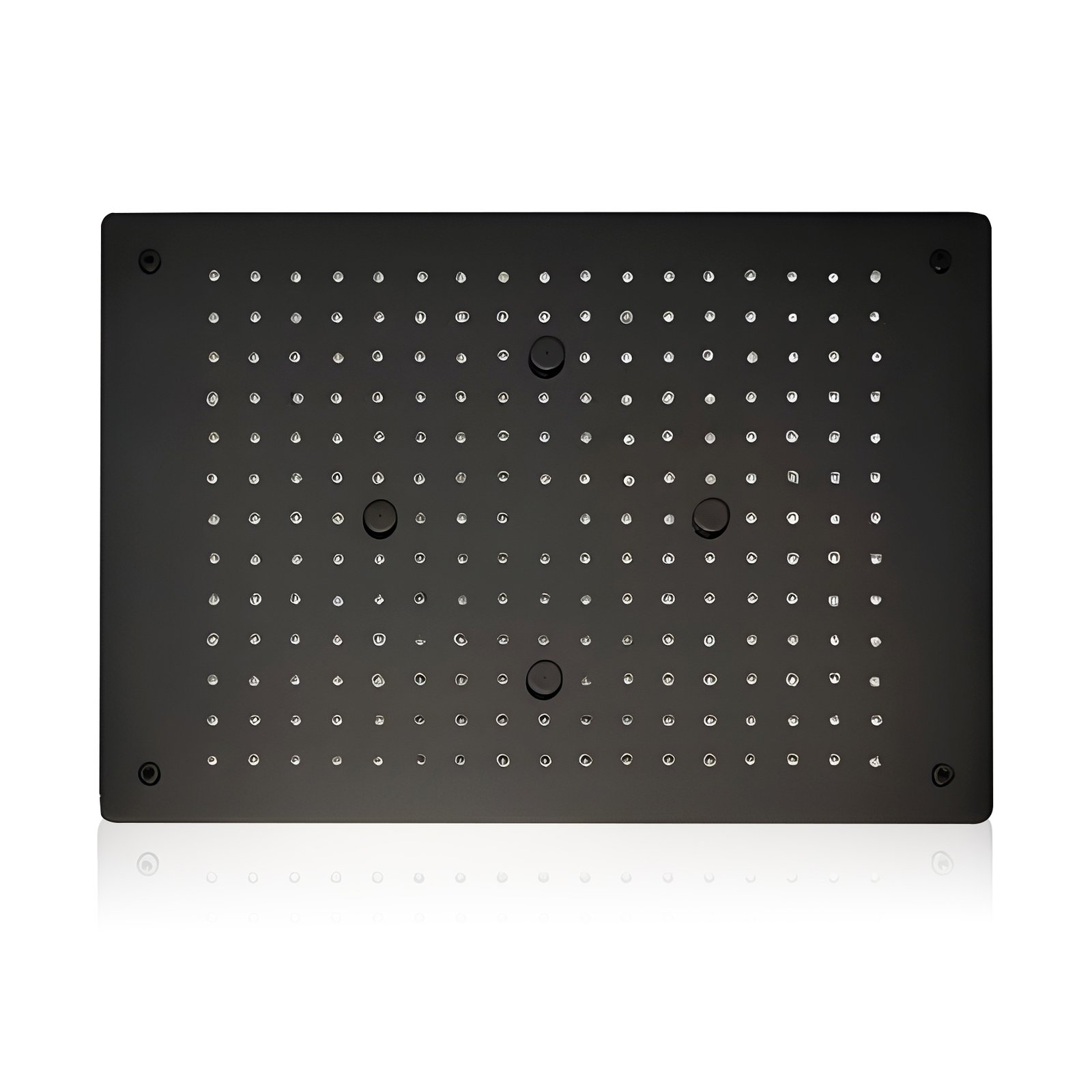 Ella Black Dual Flow - Rainfall & Mist Luxury Spa Ceiling Shower (19x13 inches)