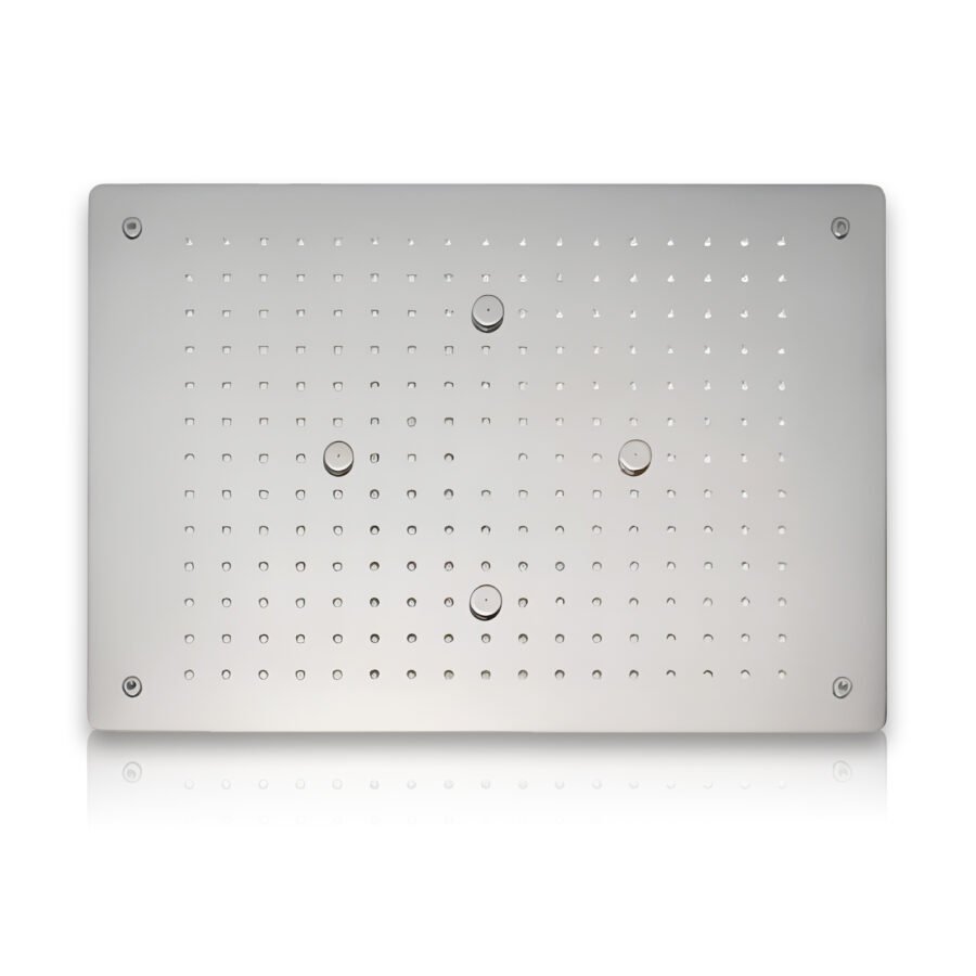 Ella Chrome Dual Flow - Rainfall & Mist Luxury Spa Ceiling Shower (19x13 inches)