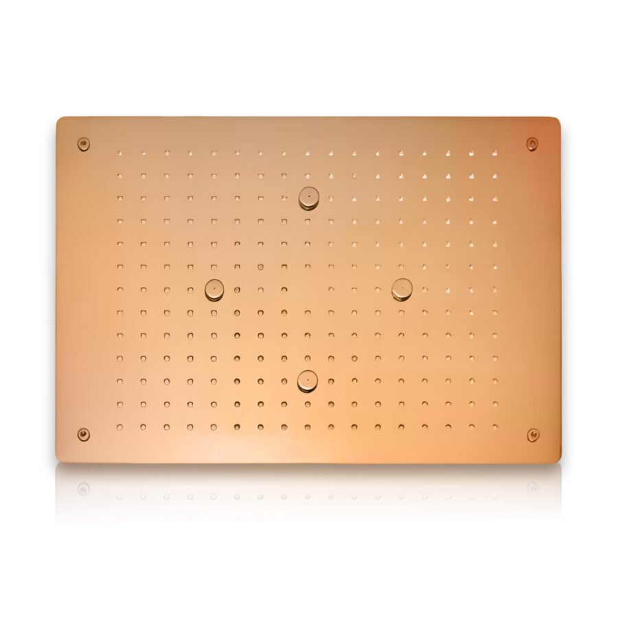 Ella Rose Gold Dual Flow - Rainfall & Mist Luxury Spa Ceiling Shower (19x13 inches)