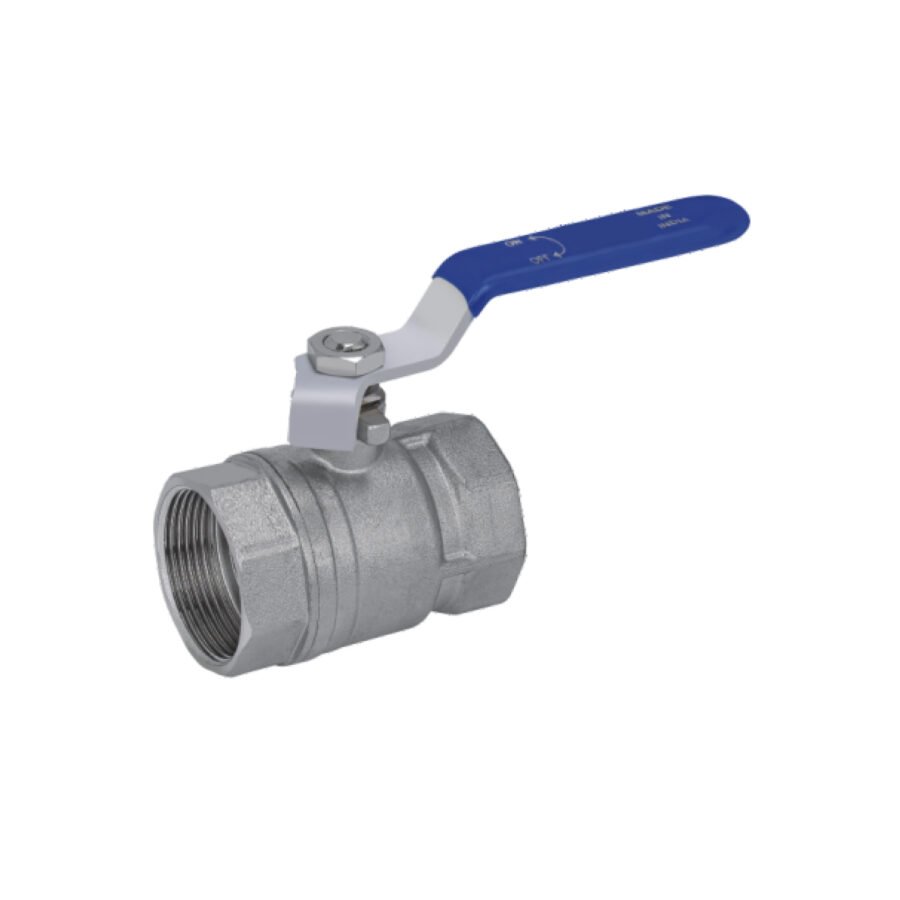 Heavy Duty Brass Ball Valve (40mm) with Stainless Steel Handle - Threaded Water Shut-Off Valve
