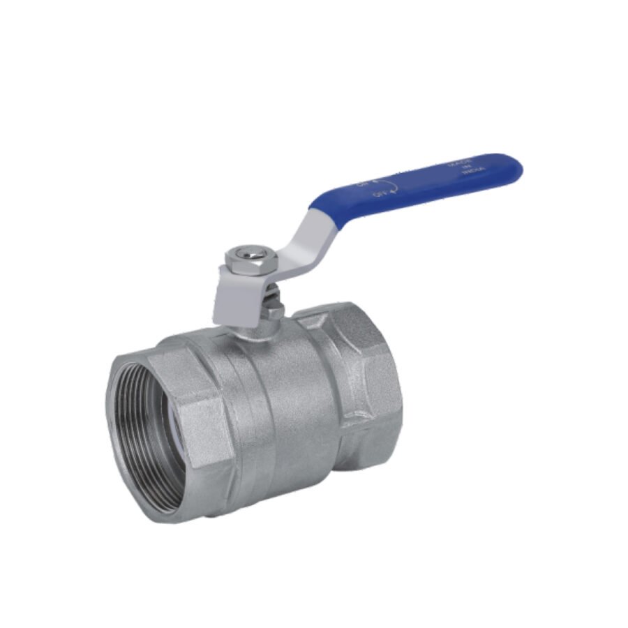 Heavy Duty Brass Ball Valve (50mm) with Stainless Steel Handle - Threaded Water Shut-Off Valve