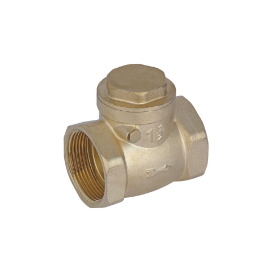Heavy Duty Brass Horizontal Check Valve (40mm) NRV - Horizontal Non-Return Water Valve