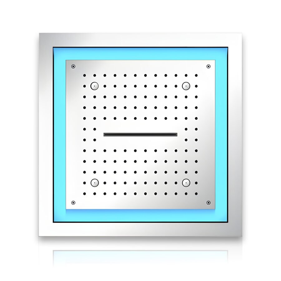 Lumina LED Triple Flow - Rain, Mist, Waterfall Luxury Spa Ceiling Shower (18x18 inches)
