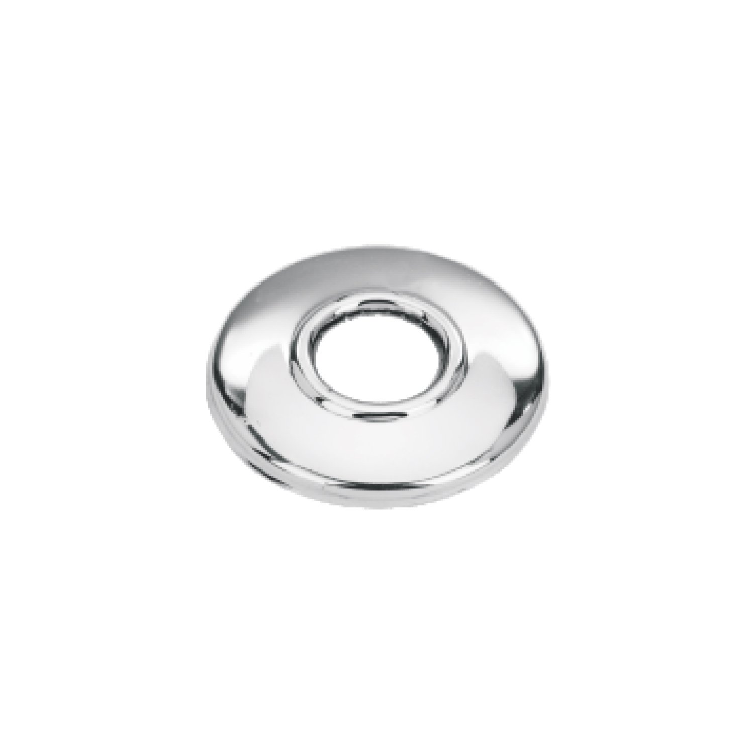 Medium Round Brass CP Flange - Brass Chrome Wall Flange for Faucets & Shower Arms