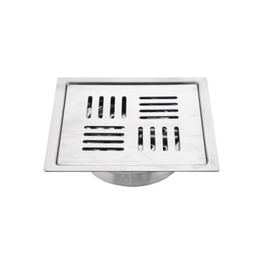 Rift 304-SS Floor Drain with Designer Grating Top & Advanced Cockroach Trap (5x5 inches)