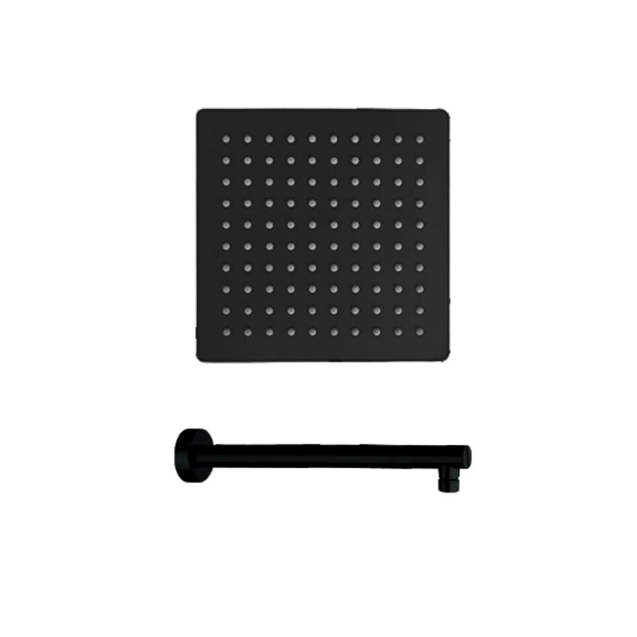 ultra-slim-black-overhead-rain-shower-8x8-inches-with-shower-arm-18-inches-flange