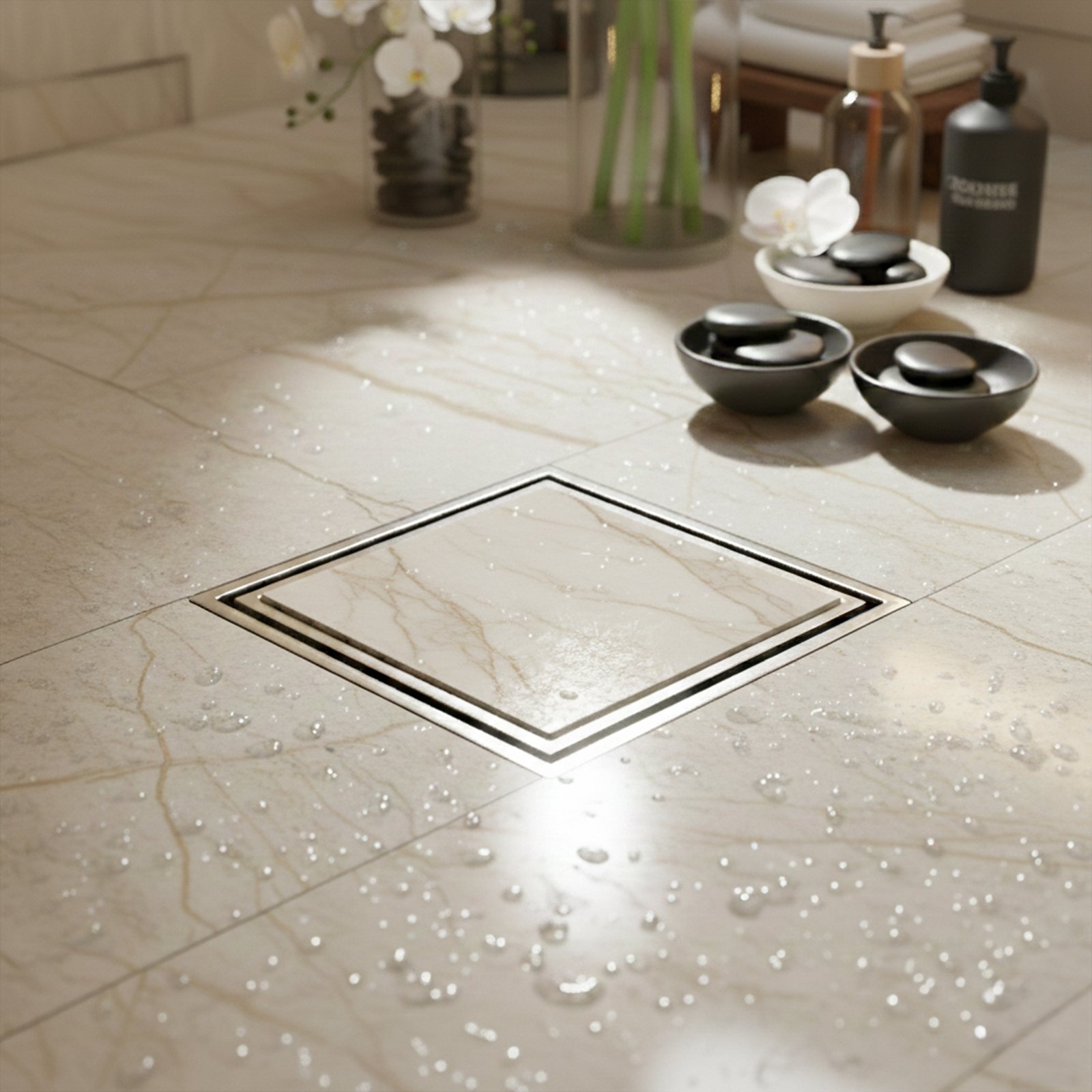 Tile-Insert 304-SS (6x6 inches) Floor Drain with Cockroach Trap - Image 2