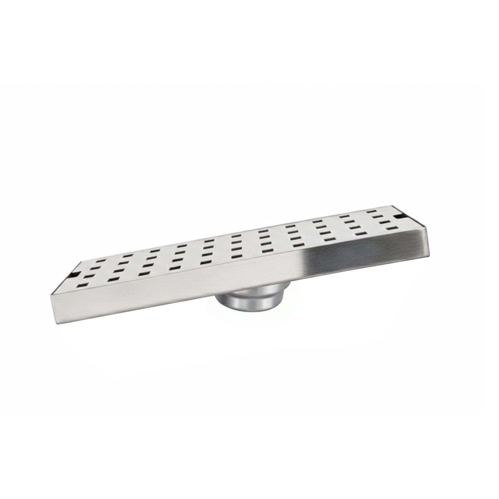 Quadro 304-SS (12x4 inches) Shower Drain Channel with Cockroach Trap - Centre Hole