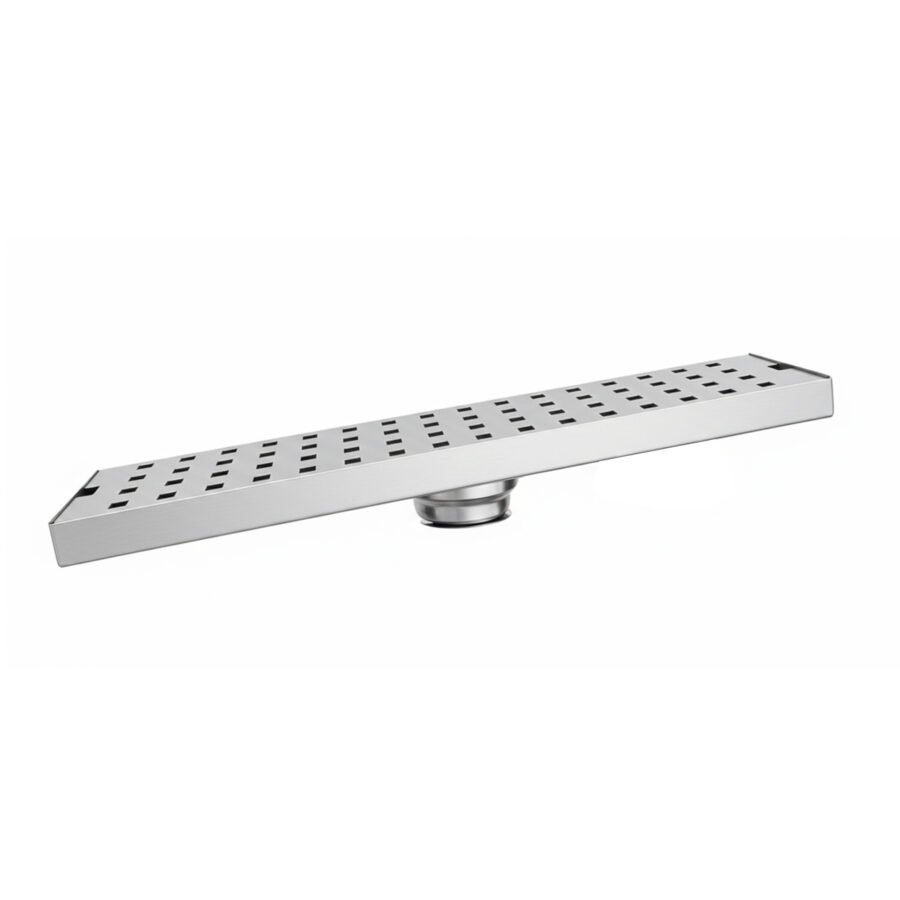 quadro-304-ss-18x4-inches-shower-drain-channel-with-cockroach-trap-centre-hole