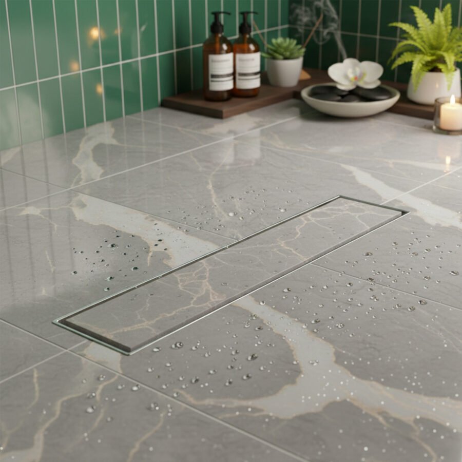 tile-insert-304-ss-18x4-inches-shower-drain-channel-with-cockroach-trap-side-hole