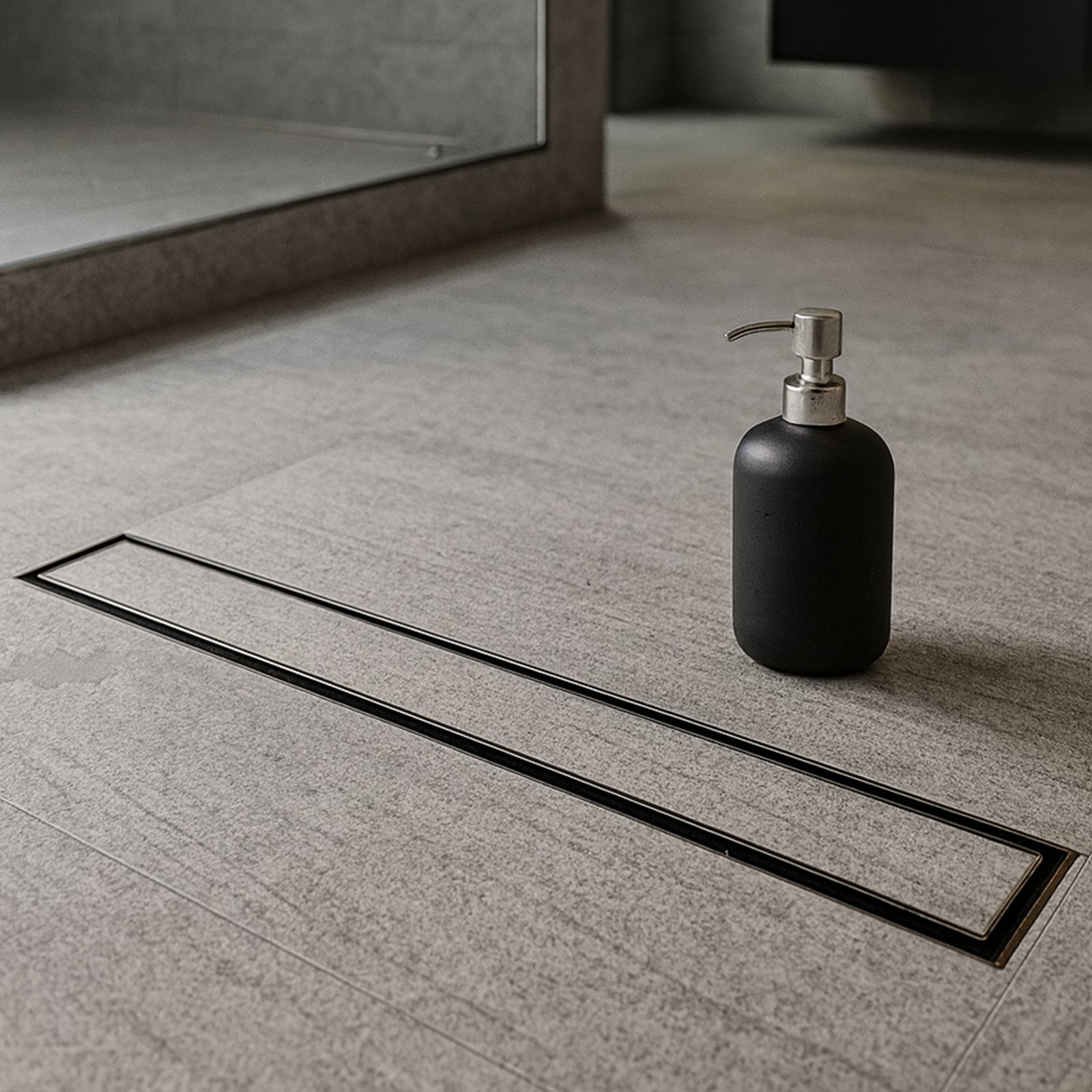 Tile-Insert 304-SS (36x4 inches) Shower Drain Channel with Cockroach Trap - Side Hole
