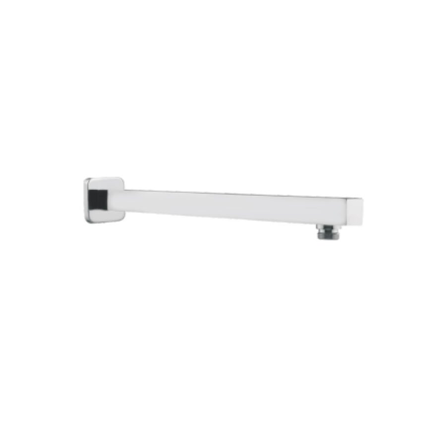 Square CP Brass Shower Arm with Flange (18 inches)