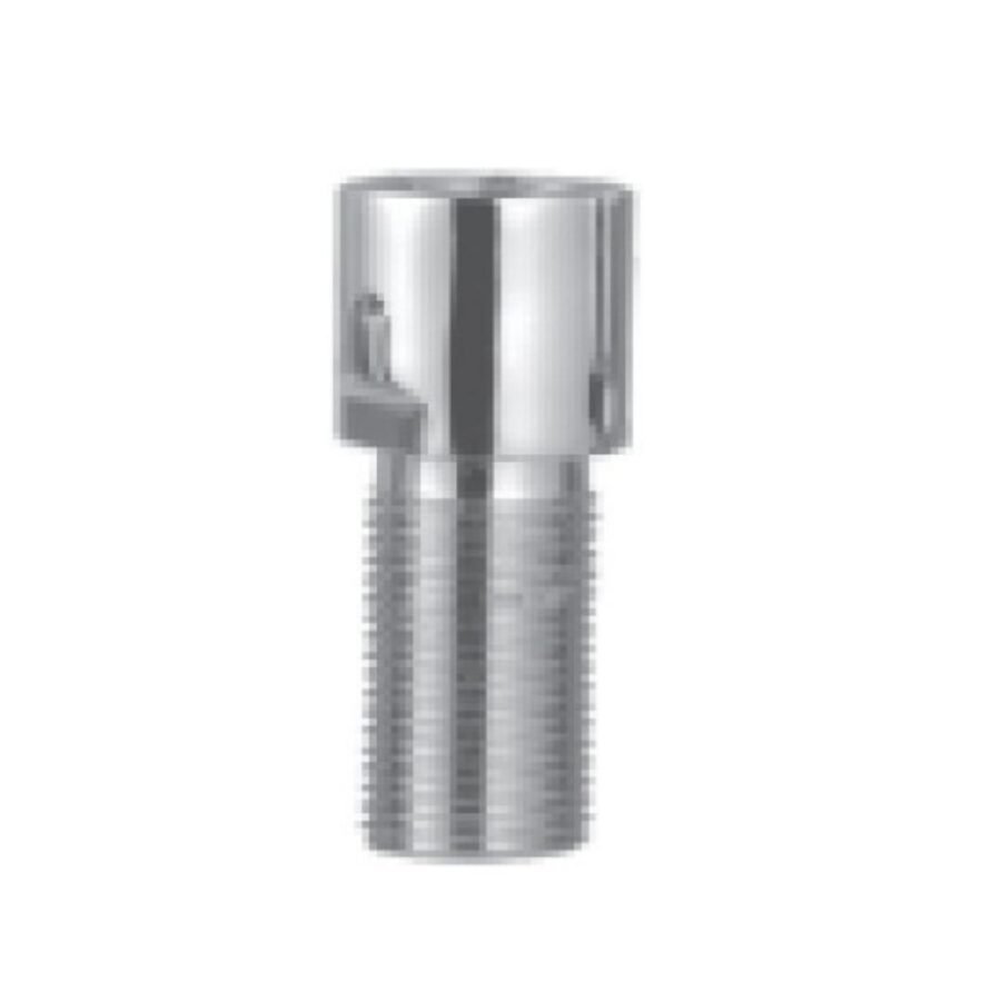CP Brass Extension Nipple with Flange (50mm) - Solid Brass Triple-Layer Chrome-Plated Plumbing Connector